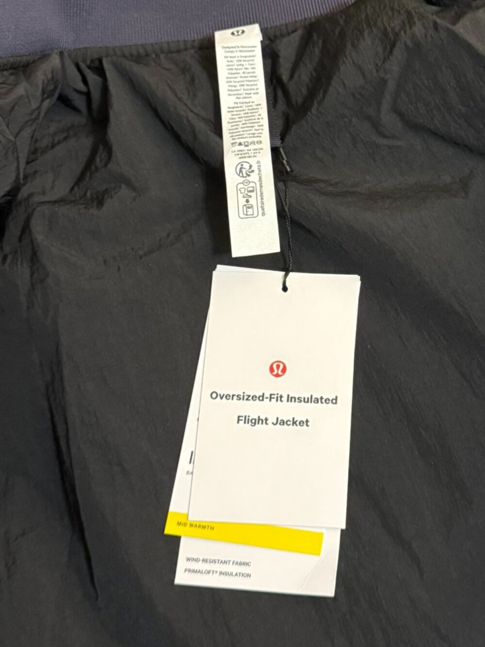 Oversized Lululemon Insulated Flight Jacket - Wms Medium - Navy - Picture 4 of 12